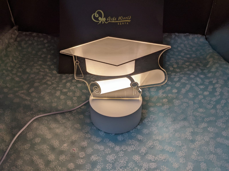 Graduation 3d Led Lamp.