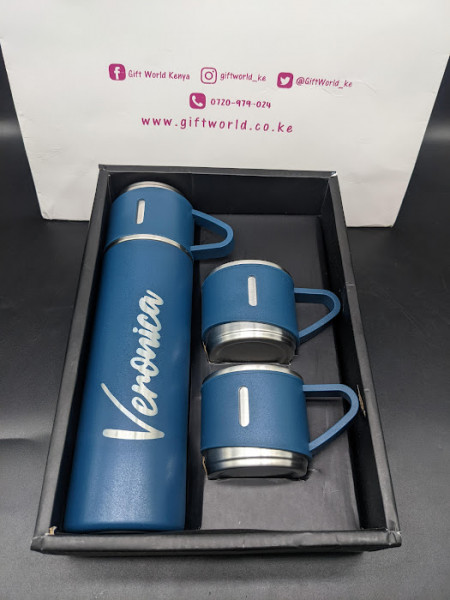 Personalized 500ml Thermal Bottle + 3mini Cups Set