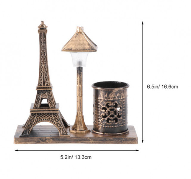 Street Lamp Eiffel Tower Pen Holder 