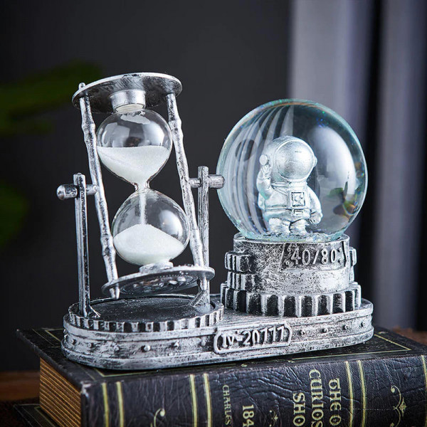 Crystal Astronaut Hourglass 