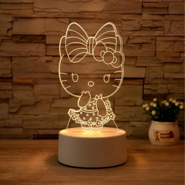 Hello Kitty 3d Illusion Lamp.