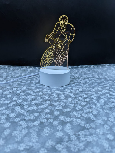 Bicycle 3d Led Illusion Lamp