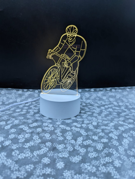 Bicycle 3d Led Illusion Lamp