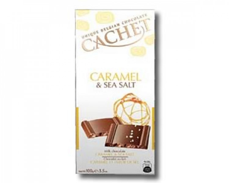 Cachet Caramel & Sea Salt Milk Chocolate.
