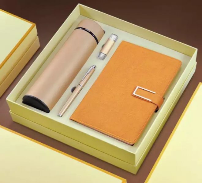Executive Notebook, Pen, Thermal Bottle & Flash Disk Set