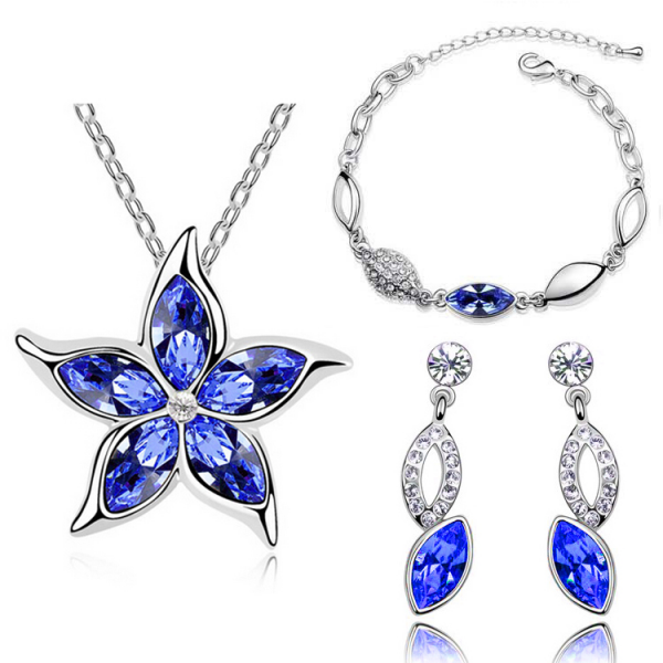 Star Rhinestone Jewelry Set