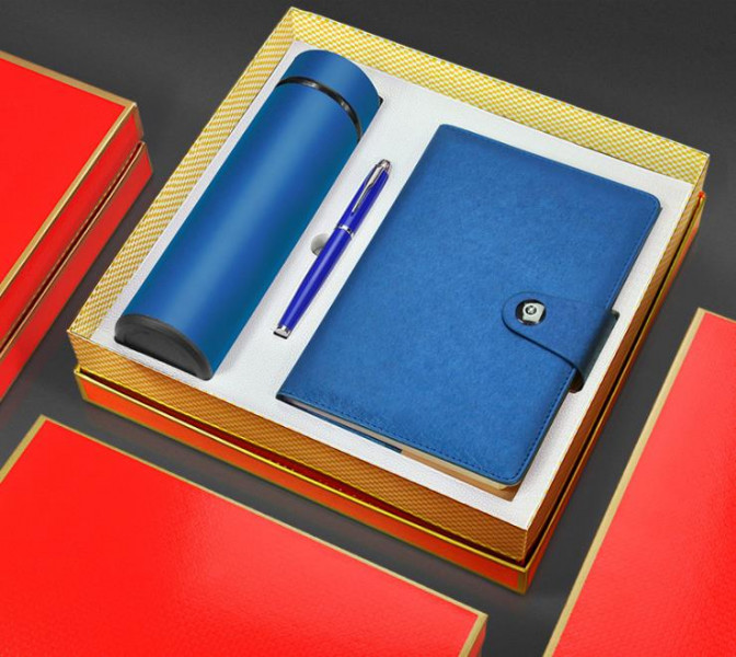 Executive Notebook, Pen, Thermal Bottle & Flash Disk Set