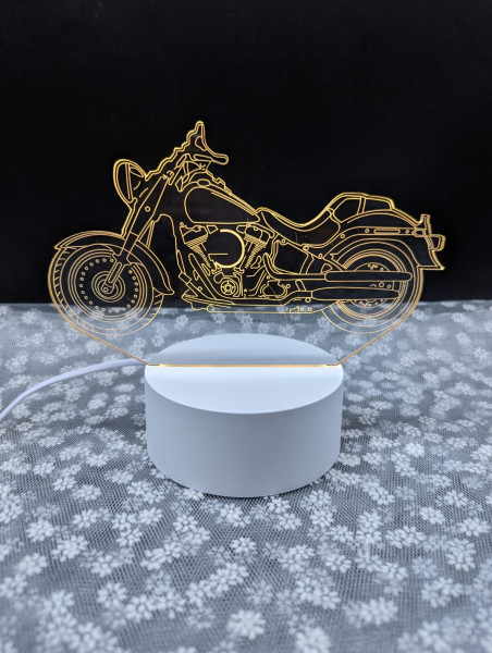 Motorcycle 3d Led Illusion Lamp