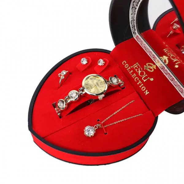 Plum Four-piece Jewelry Gift Set