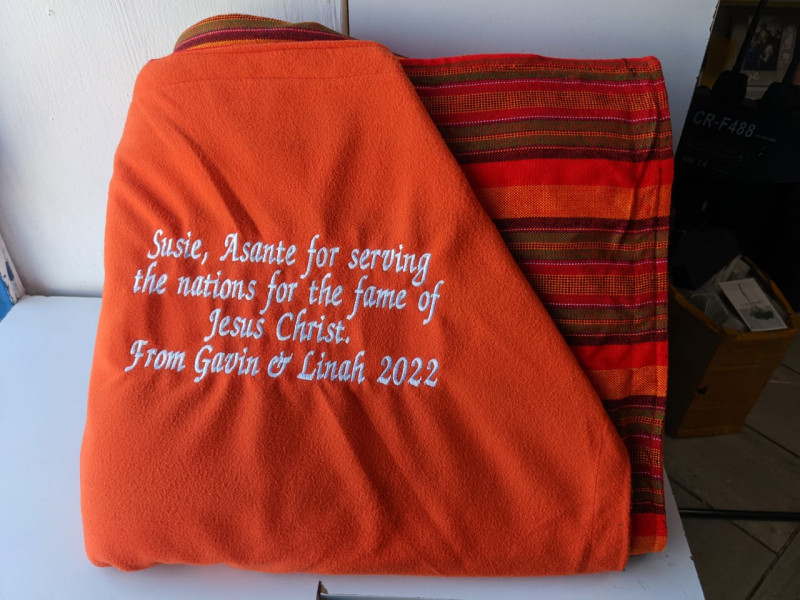 Customized Maasai Light Fleece Blanket