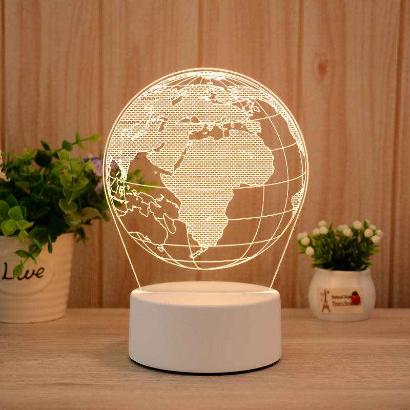 Globe 3d Led Illusion Lamp 