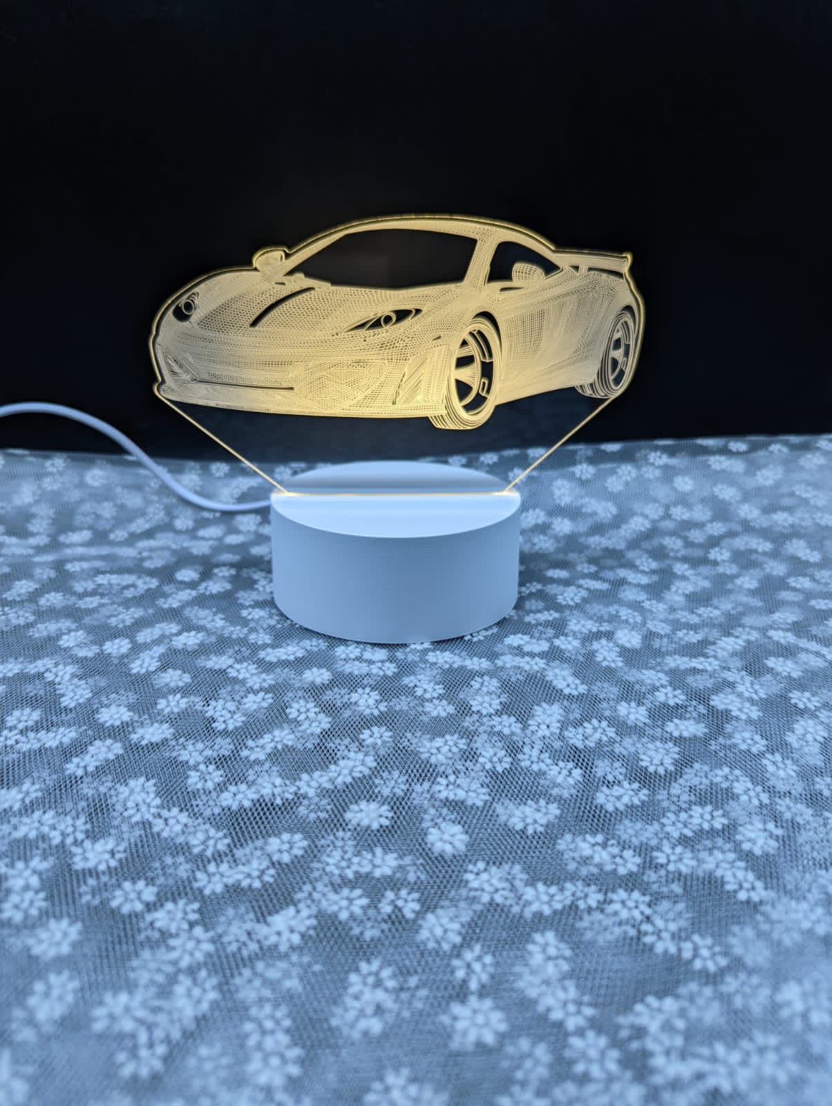 Car 3d Led Illusion Lamp