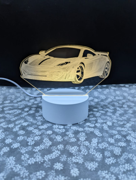 Car 3d Led Illusion Lamp