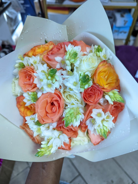 The Orange Bloom Flower Bouquet 