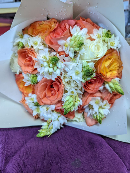 The Orange Bloom Flower Bouquet 