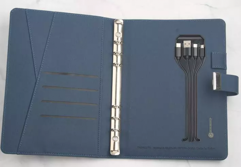 Luxury Multipurpose A5 Notebook With Inbuilt Power Bank 