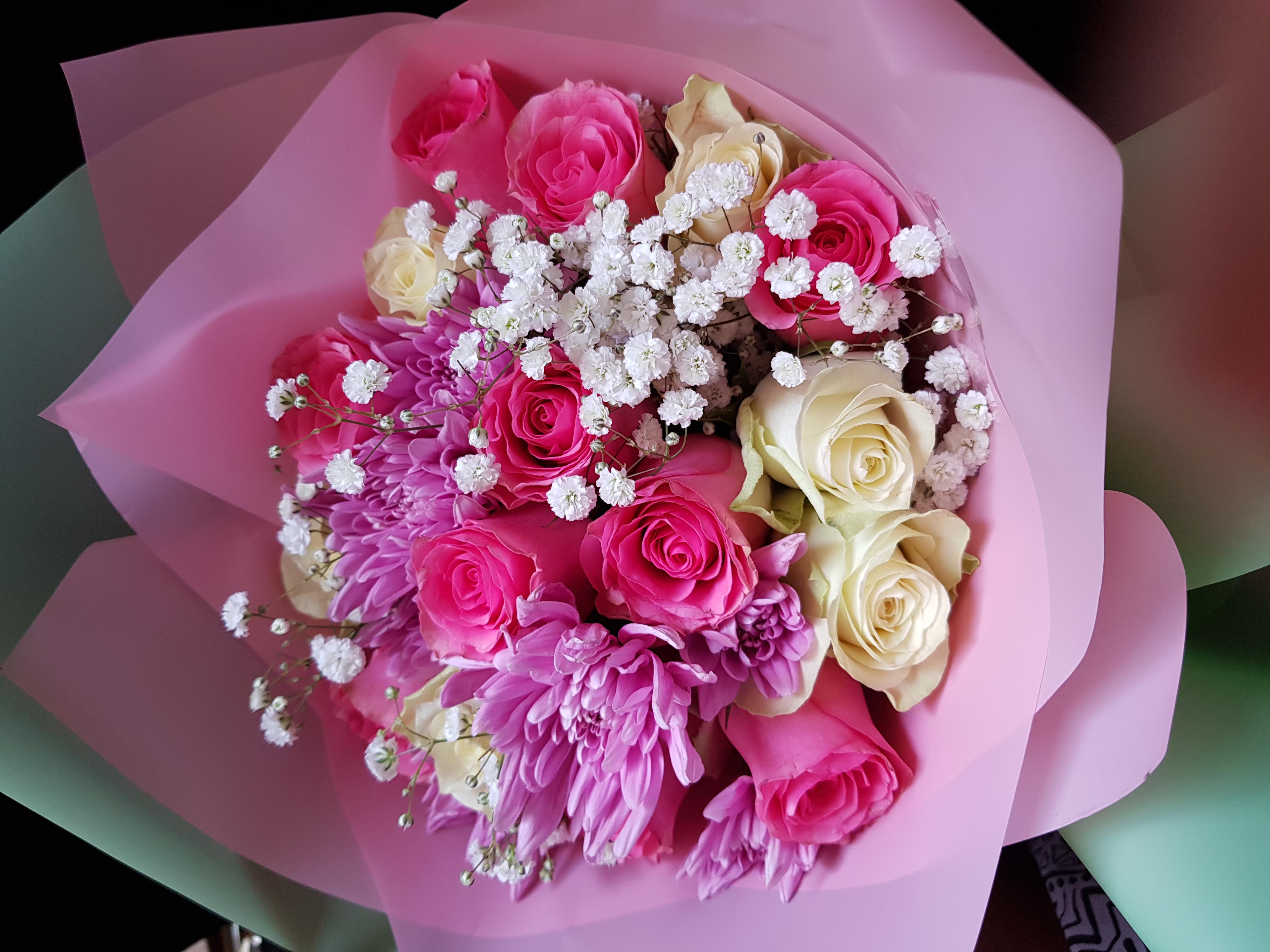 Pink Blush Flower Bouquet 