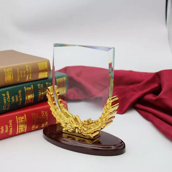 Crystal Shield Trophy Glass 