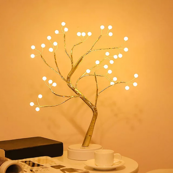 Golden Foil Tree Lamps