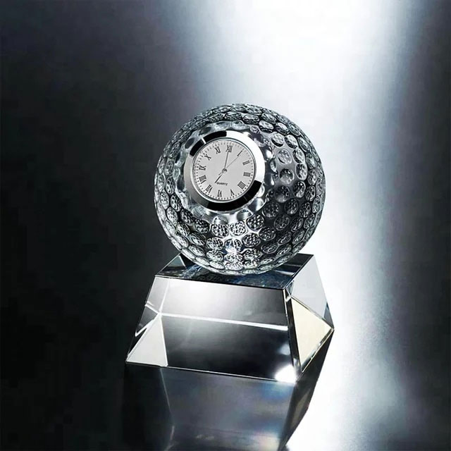 Crystal Golf Ball Clock