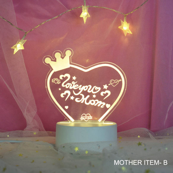 Mom Love 3d Led Illusion Creative Lamp