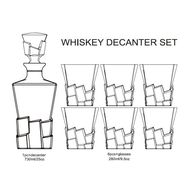 Goodly Whisky Decanter Set