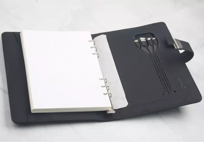 Personalized Luxury Multipurpose A5 Notebook With Inbuilt Power Bank