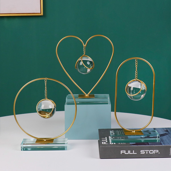 Geometric Crystal Ball Ornaments