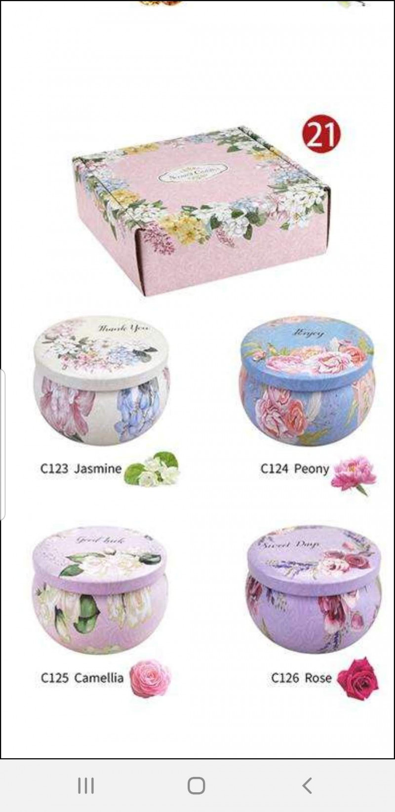 Heavenly Set Of 4 Scented Candles