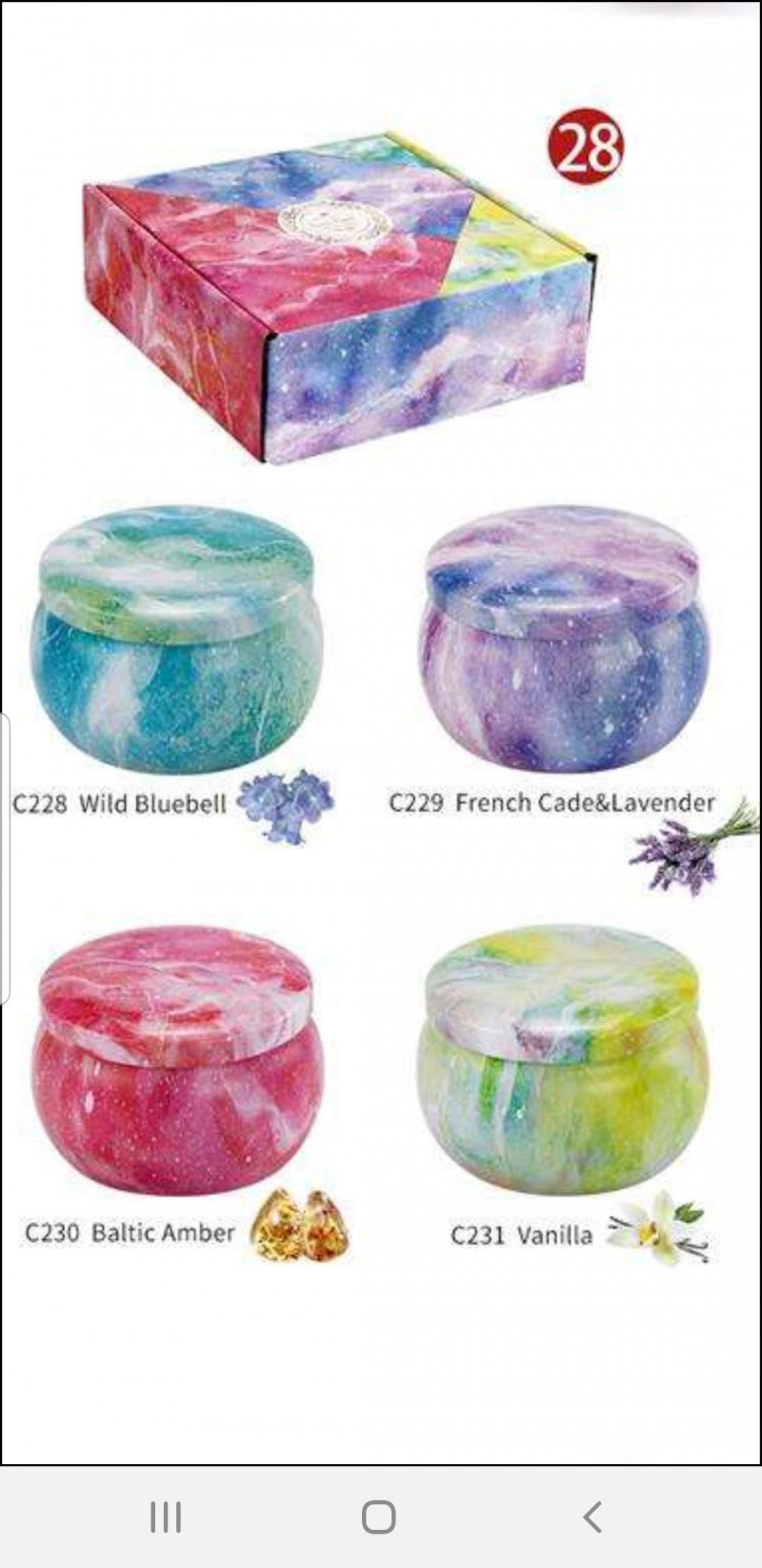 Heavenly Set Of 4 Scented Candles