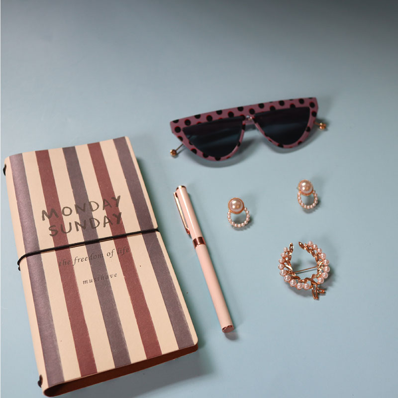 Freedom Notebook, Pen, Sunglasses Set For Ladies