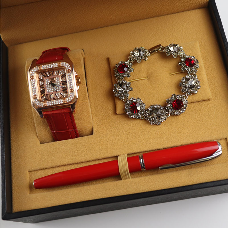 Scarlet Bracelet Watch Pen Jewellery Set