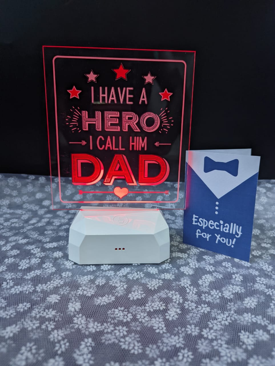 Father's Day Personalized Led Illusion Lamp.