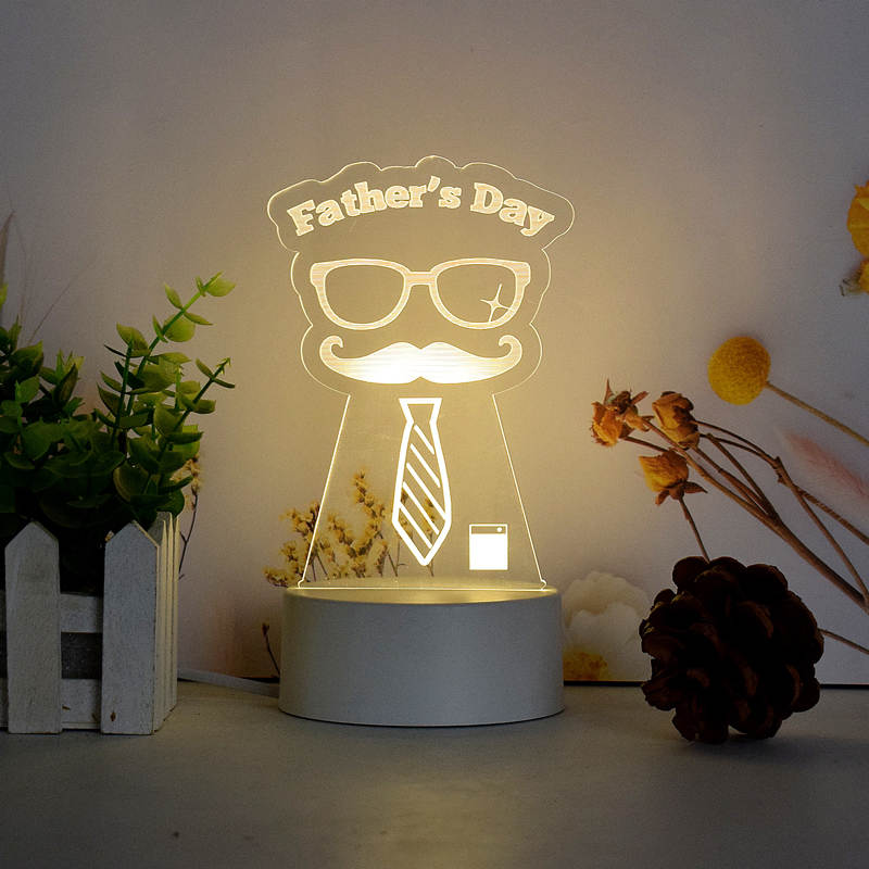 Father's  Day 3d Visualization Lamp.