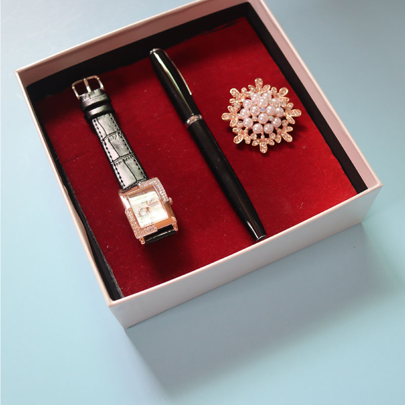Elegant Watch, Brooch & Pen Set
