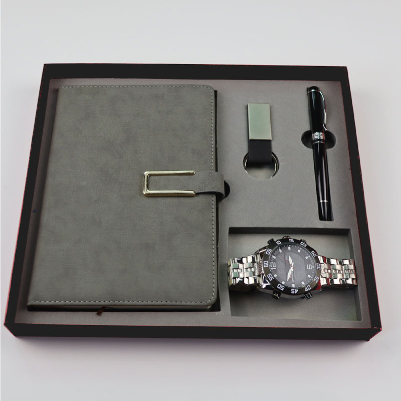 Assertive Notebook Watch Set For Men