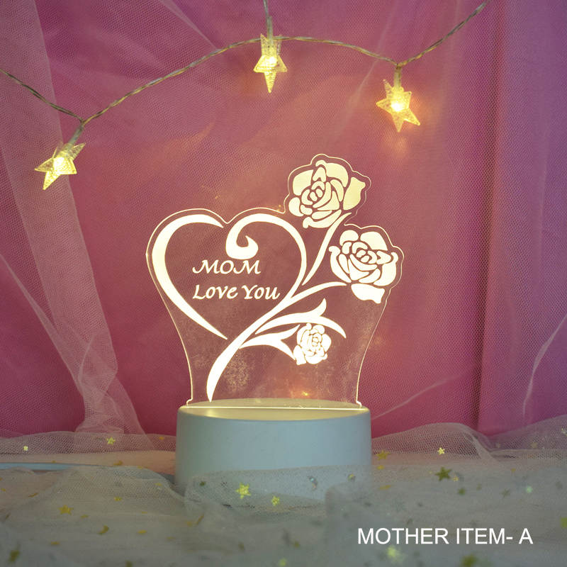 Mom Love 3d Led Illusion Creative Lamp