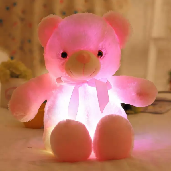 Glowing Pink Bear 50cm