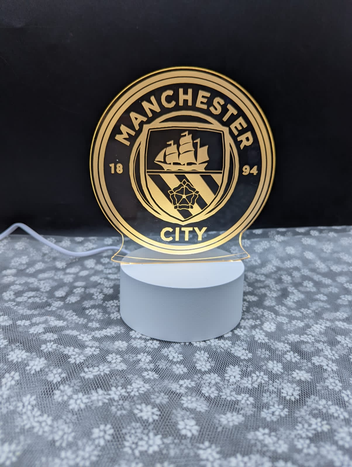 Manchester City 3d Led Illusion Lamp