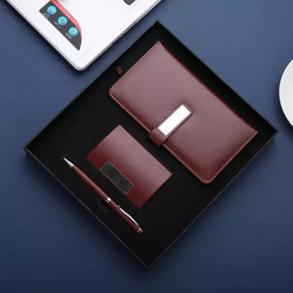 Portable Notebook,card Holder And Pen Gift Set.
